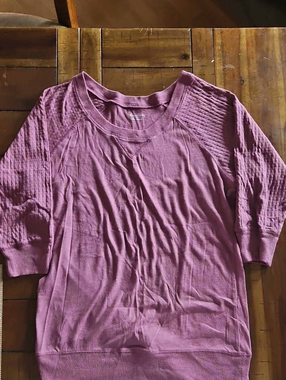 Women’s Mauve Knit Pullover Top - Lightweight Casual Crewneck